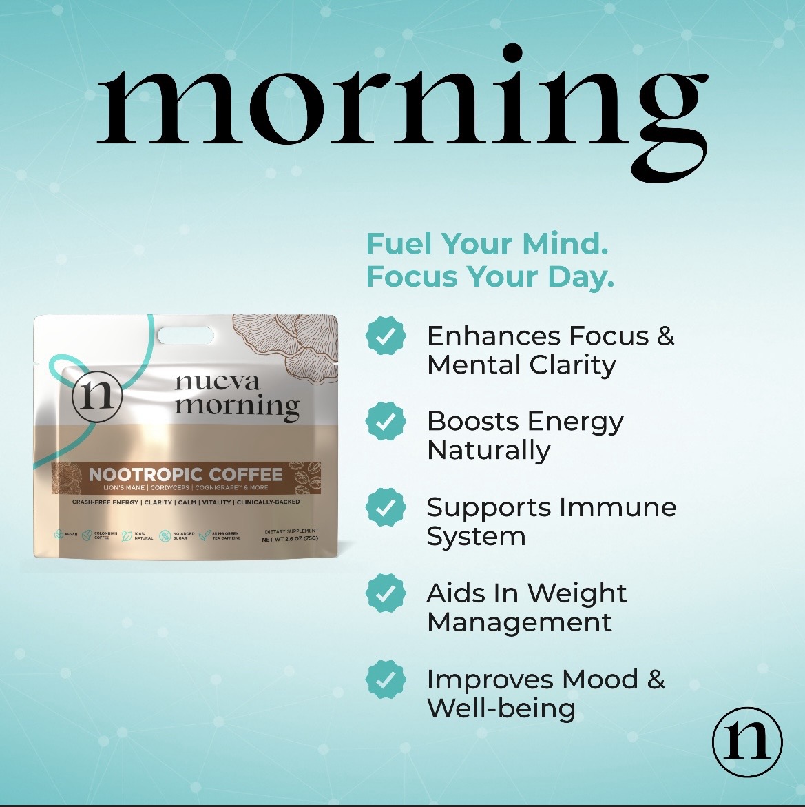Nueva Morning nootropic coffee